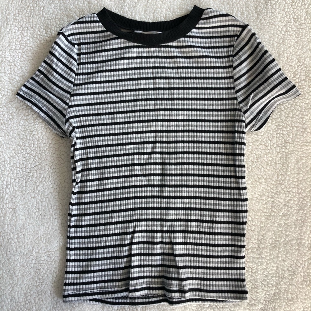 Black n White Striped T-shirt